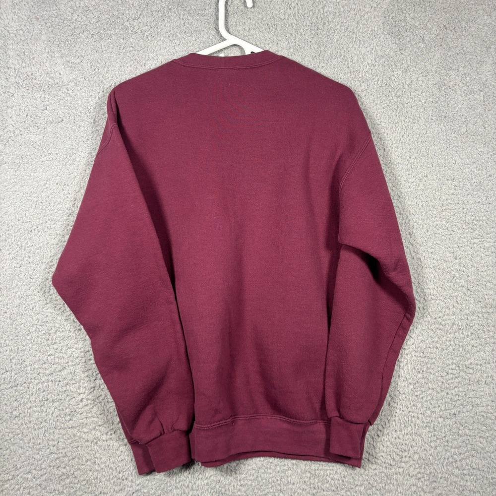 Lee Sweatshirt Mens M Maroon Panthers Grandparent Pullover Heavyweight Fleece - Picture 5 of 8